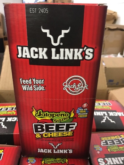 Jack Links , Jalapeno sizzle Beef & Cheese 8 boxes (16 per box)