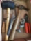 Misc. Lot: hammer, drill Bit, and more