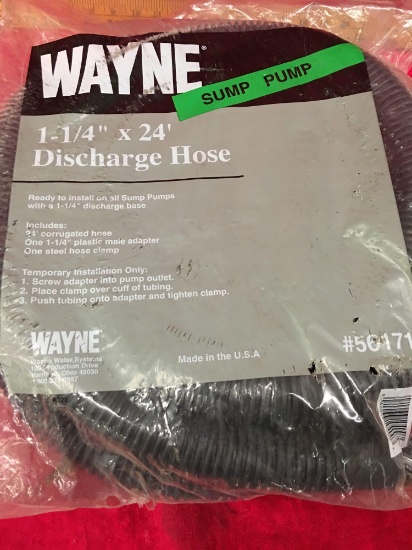 Wayne 1-1/4? x 24? Dischage Hose