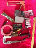 Misc. Lot: tool, snap ring pliers, Drill Bits Set, Screws and more