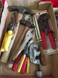 Misc. Lot: hammer, clamps for light and more