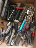 Misc. Lot: screwdriver, clamps and more