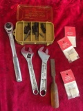 Miscellaneous lot: Bits, wrenches