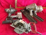 Misc. Tools: nail guns, hand saw, drills (none work )(perfect for parts)