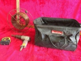 Misc. Items: Makita bag, ACE Hardware, welding wire