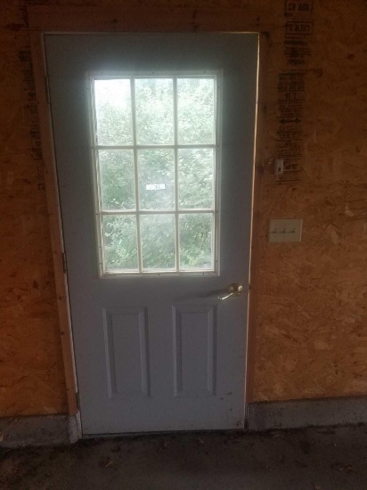 Exterior windowed Door 35" W x 80" H x 2" thick