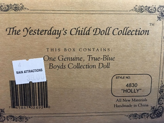 The Boyds Collection Doll, The Yesterday?s Child Doll Collection #4830 "Holly"