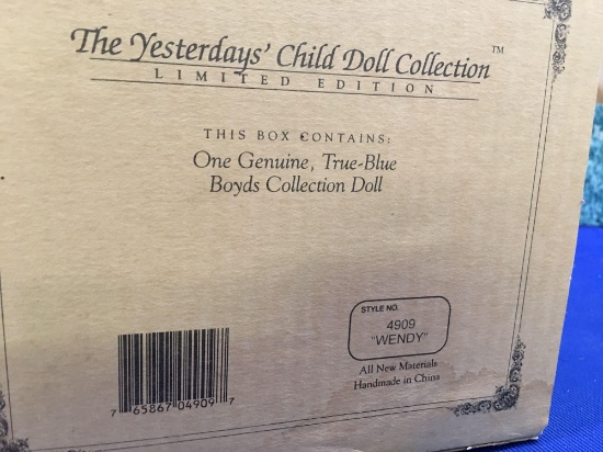 The Boyds Collection Doll, The Yesterday's Child Doll Collection ?#4909 Wendy?