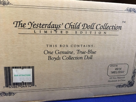 The Boyds Collection Doll, The Yesterday?s Child Doll Collection #4914 "Melissa"