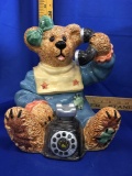 The Boyds Collection, The Original Bearware Pottery Works, Belle Telephone Tied Item No. 390005