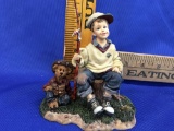 The Boyds Collection Doll, The Yesterday?s Child Dollstone Collection, #3552 Michael and Waitin'