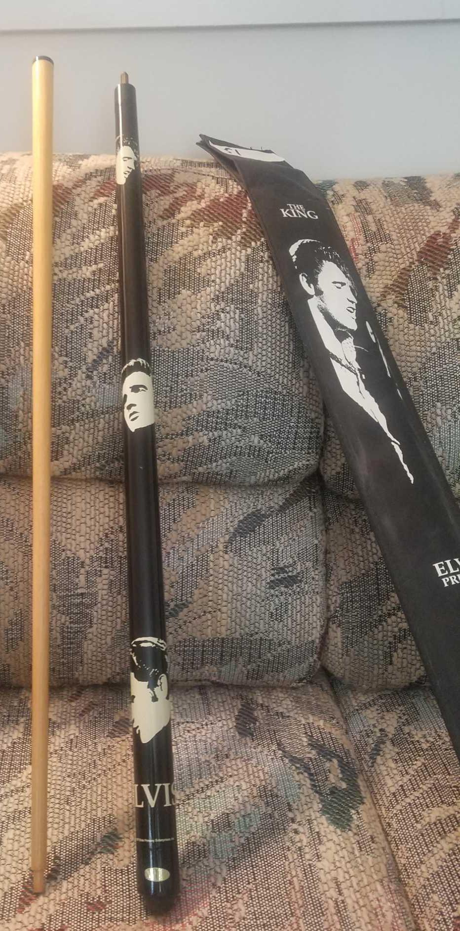 Elvis Presley Pool Stick and storage case | Proxibid