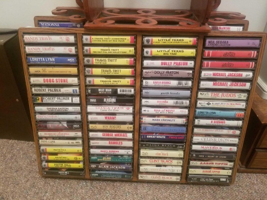 Large Cassette Tape Collection and holding Racks