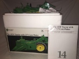 1/16th Ertl John Deere 4020 Tractor with 237 Corn Picker Precision Classic #14 Complete plastic on