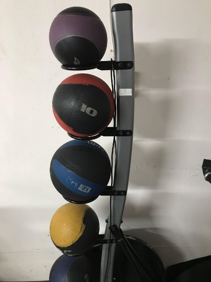 CYBEX medicine Ball rack with medicine balls included