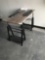 Nice adjustable wood grain table