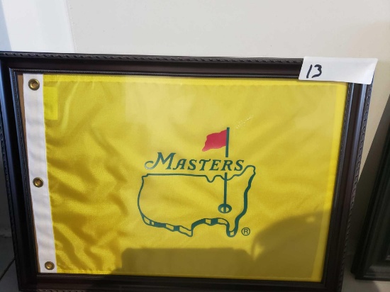 Masters Tee flag framed