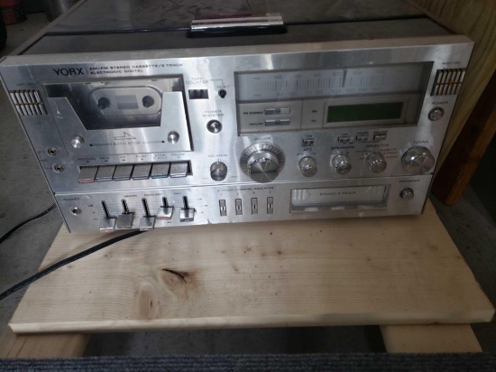 Yorx amfm Stereo cassette/ 8 track player