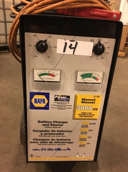 Napa power surge battery charger & starter