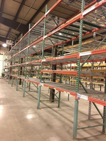 Pallet speed racking 14'H x 8&12' W x 2' Deep