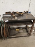 Metal Workbench with Metal Stamps