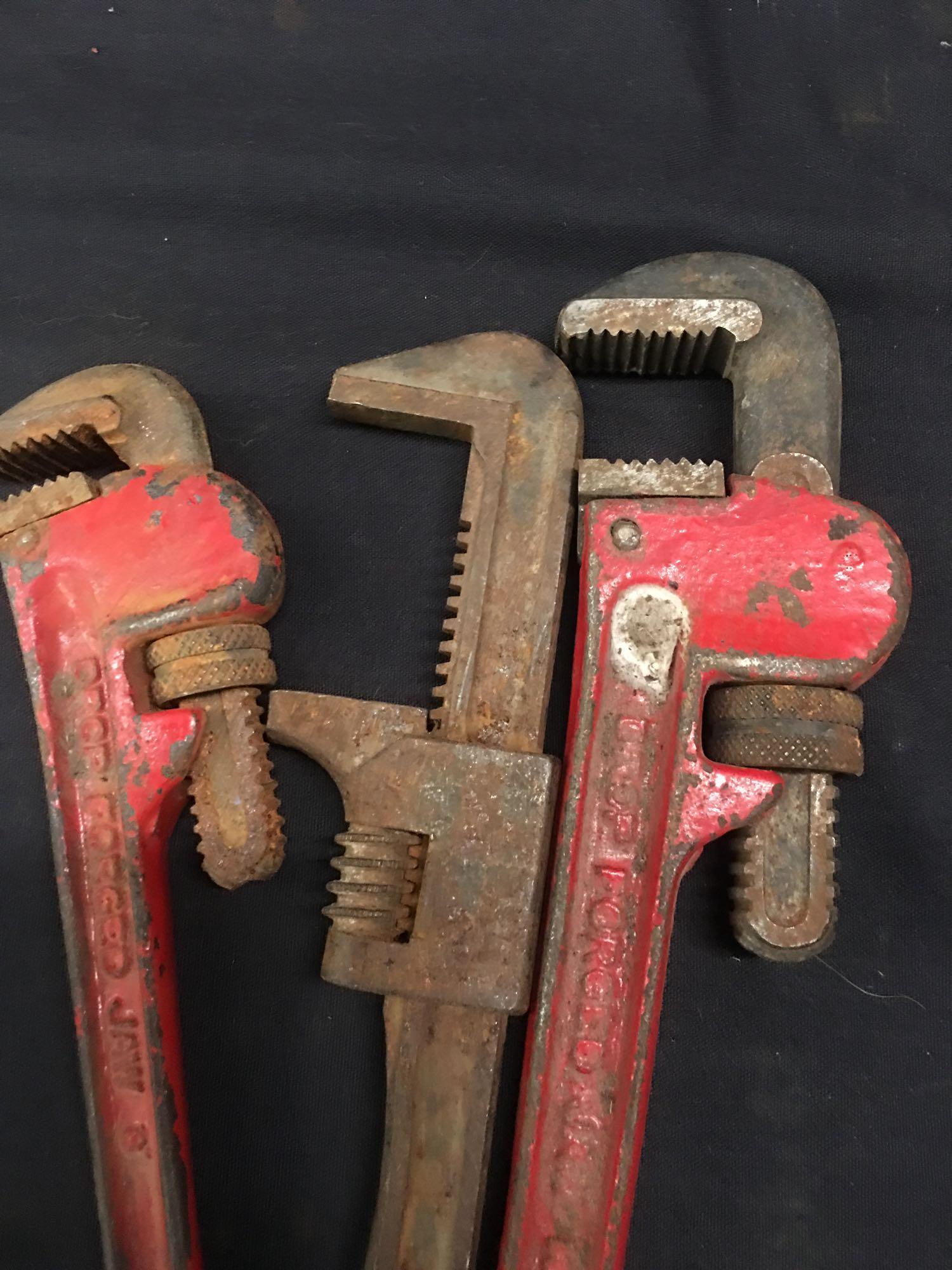 Antique 9 '' Monkey Wrench Tool