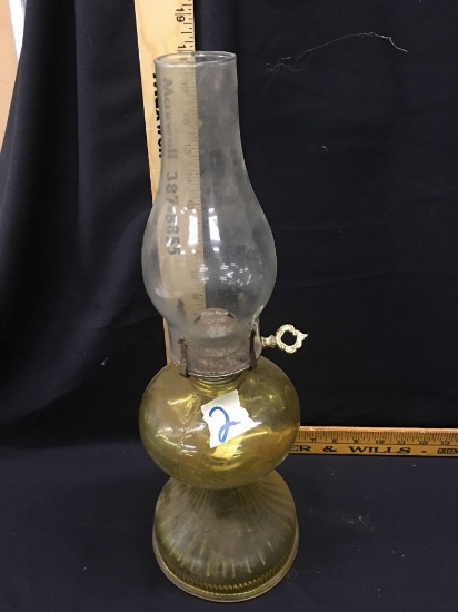 Vintage Hurricane Oil Lamp Glass
