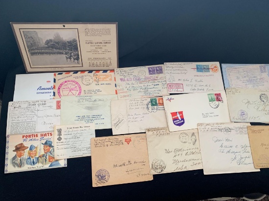 Various letters from war,etc