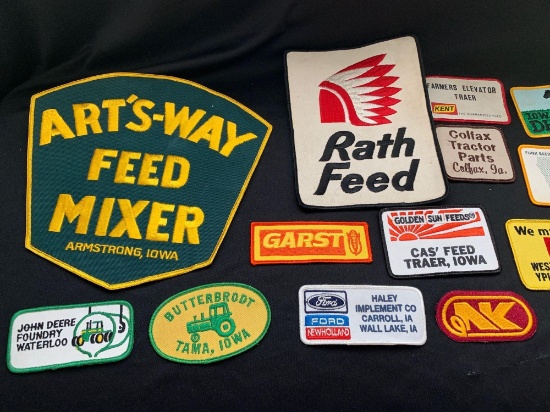 Lot of miscellaneous Iowa Feed/Farm Patches