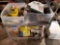 Rolling Cart Miscellaneous chain, rags garage supplies