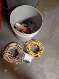 5 gallon bucket with electrical supplies