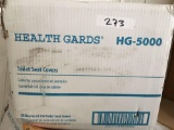 Health Gards Toilet Seat Covers 9 Boxes/250 each