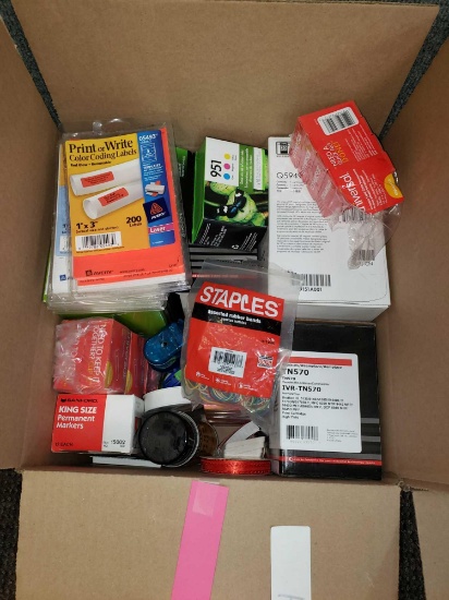 Box of office supplies