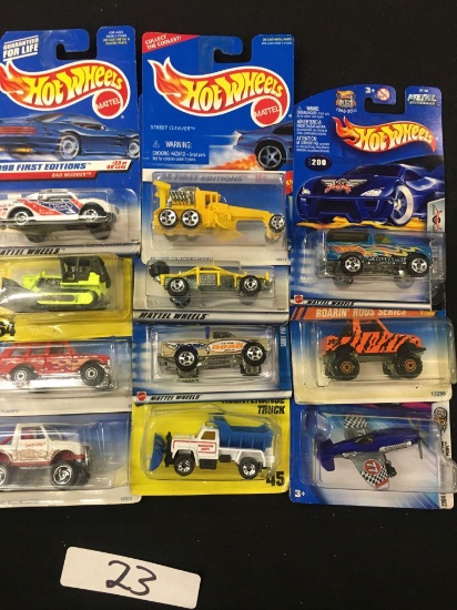 Lot Of Hot Wheels Mattel