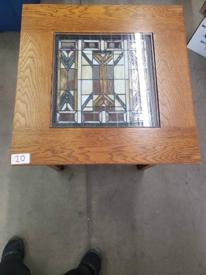 STICKLEY stained glass coffee Table