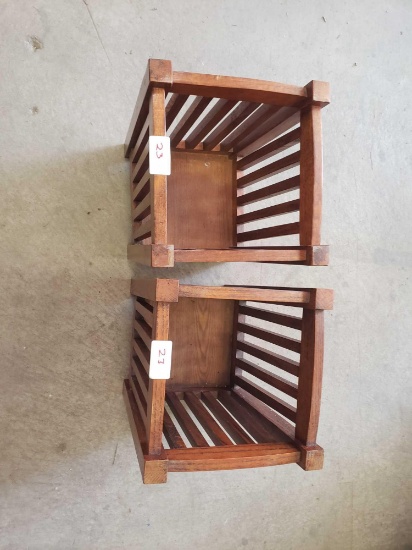 Wooden STICKLEY Flower pot Holders and stands