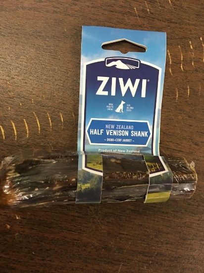 ZIWI Venison Shank Bone Half 25 Units