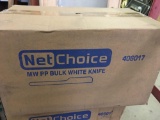 Net Choice MW PP Bulk White Knife 1000 per box