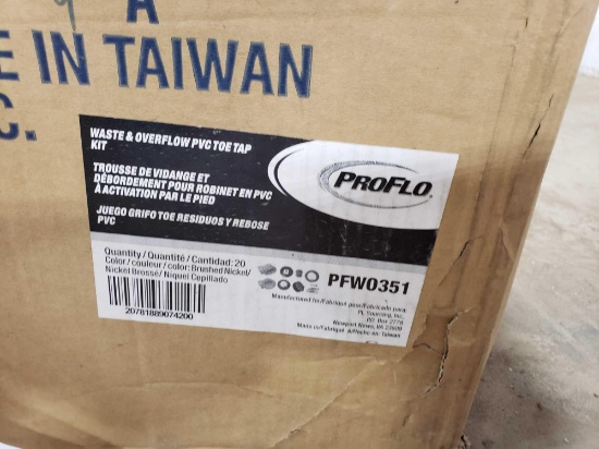 PROFLO Model # PFW0351 Waste & Overflow PVC ToeTap Kit