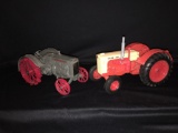 2x-1/16th Ertl Case on Steel and case 600 Tractor