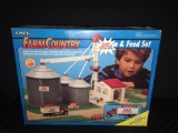 Ertl Farm Country Farm Grain & Feed Set appears to be complete has been but together previously