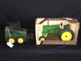 2x-1/16th Ertl John Deere 70 Tractor Collectors Edition And JD Skid Loader