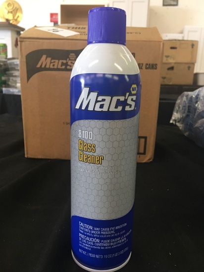 Mac?s 8100 Glass Cleaner 19oz bottles 6 bottles