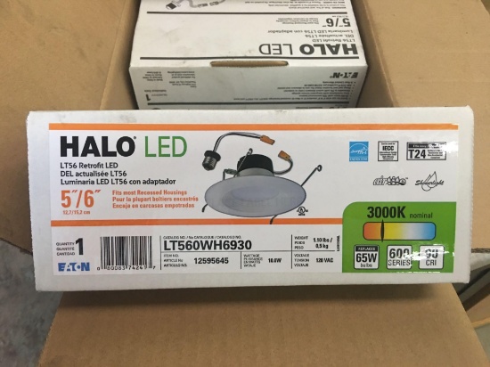 Halo LED 5/6 inch Can Light Replacement 6 lights per box