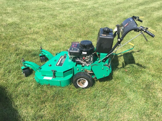 Lesco Commerical Plus Walk Behind Mower starts first pull!