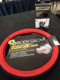 Body Glove hyperflex core steering wheel cover and seat gap net organizer