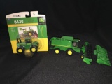 2x-1/64th John Deere 8430 4wd and John Deere 9870 STS Combine with 2 heads