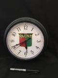 Oliver Corporation Clock Plastic Face currently working condition