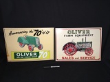 2x-Tin Reproduction Oliver Signs