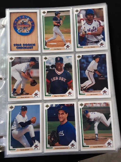 Full set 1-800 Star Rookie Check List Official License Major League Baseball Cards, 1990 The Upper